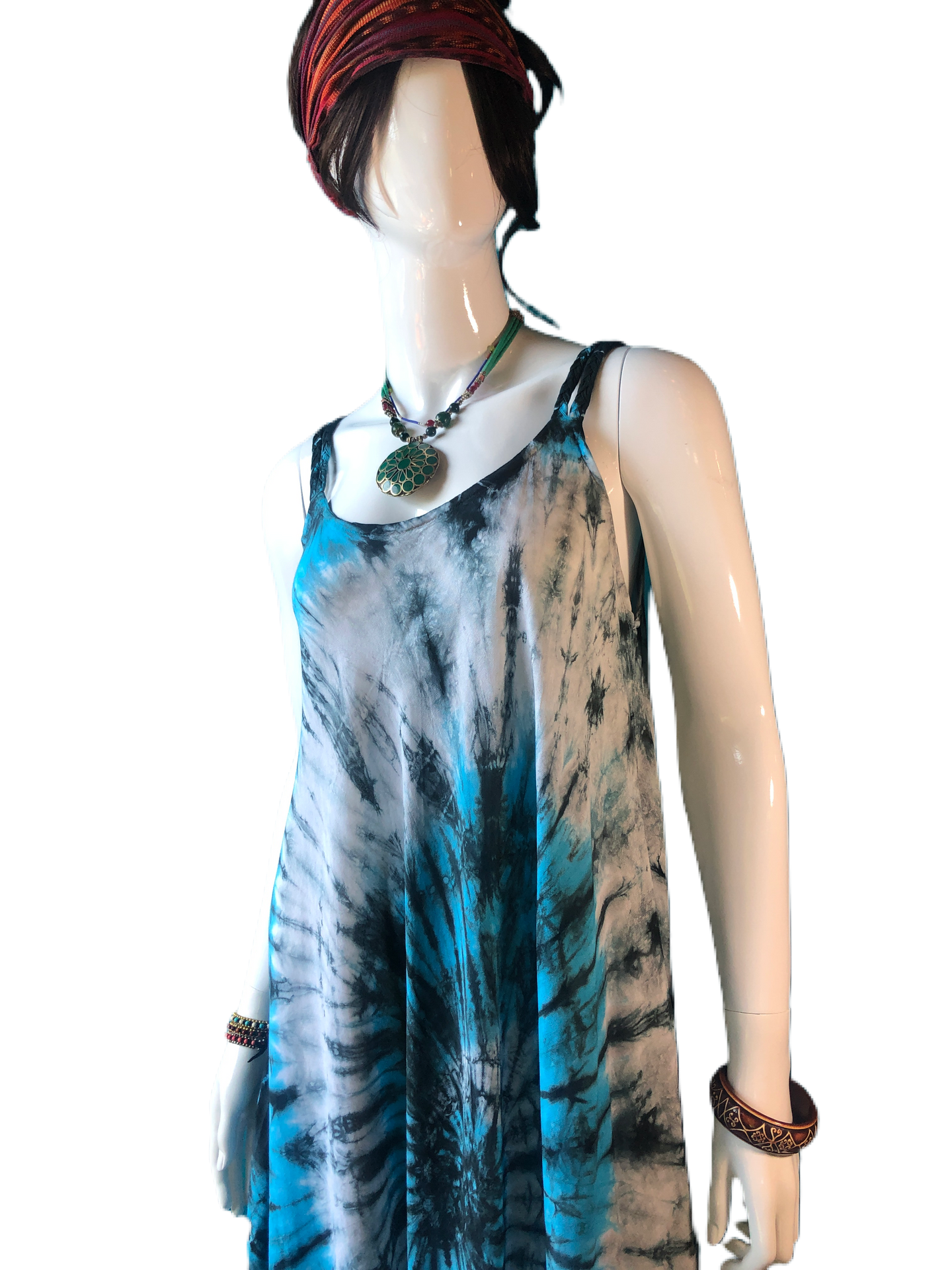 Mendenhall Ice caves (Double Braided Strap Dress)