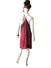 Load image into Gallery viewer, Red Wine Bath House Japan (Short T-strap Dress)
