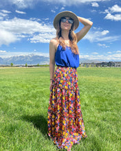 Load image into Gallery viewer, Flower Fields Maxi Skirt
