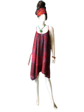 Load image into Gallery viewer, Red Wine Bath House Japan (Short T-strap Dress)
