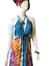Load image into Gallery viewer, Bioluminescent Waters in Tasmania (Cinch bust dress)
