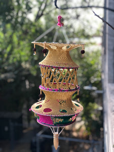 Hand woven Lantern from India
