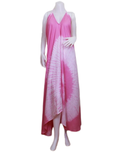 Gelato in Positano (Pastel Long halter dress)