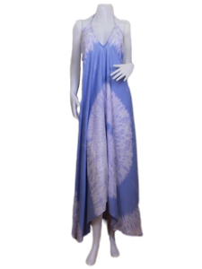 Gelato in Positano (Pastel Long halter dress)
